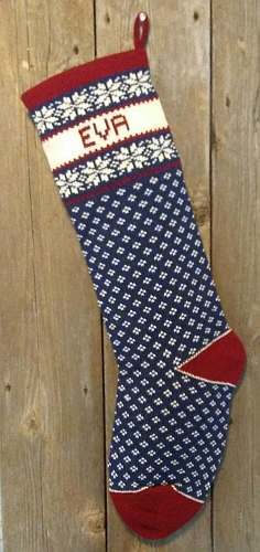 Snowflake Nordic Christmas Stockings