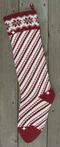 Cranberry header and stripes