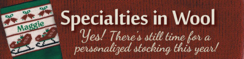 Specialties in Wool Knit Christmas Stockings