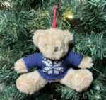 bear ornament front blue sweater
